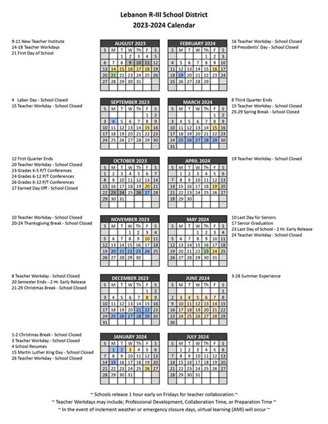 Lvc Academic Calendar
